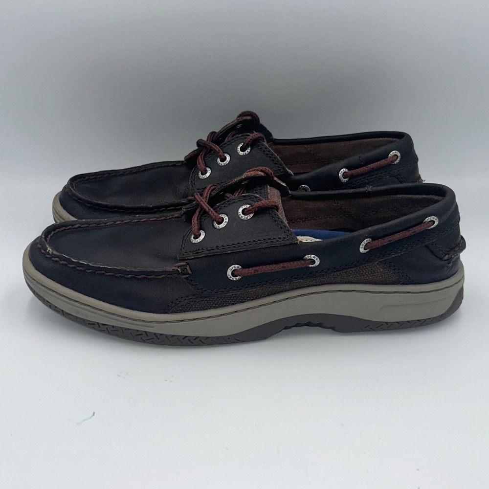 Sperry Top-Sider Billfish Mens Dark Brown Leather Boat Shoes Size 9 - Picture 3 of 9